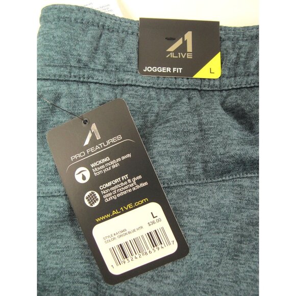 Alive Mens Sweatpants Large 36X29 Quick Dry Workout NEW - Picture 2 of 5